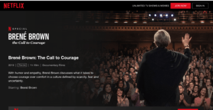 Call to Courage Netflix special